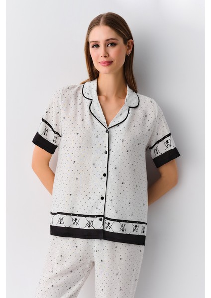 Monogram Maskülen Pijama Takımı