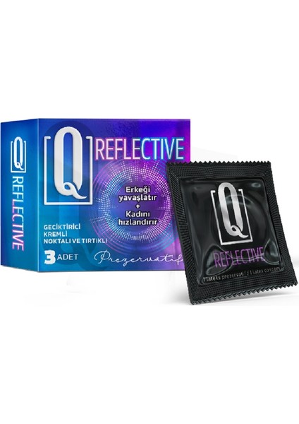 Shedo Q Reflective 3'lü Prezervatif