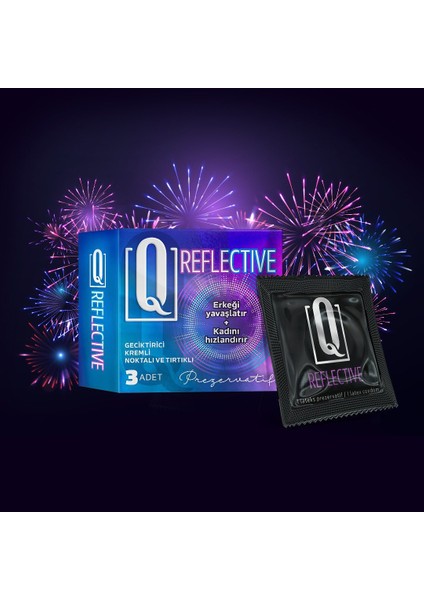 Shedo Q Reflective 3'lü Prezervatif