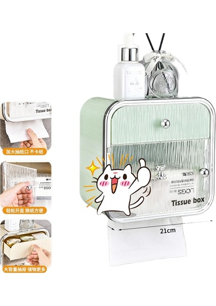 Duvara Monte Tuvalet Mendili Çekmecesi (Yurt Dışından)