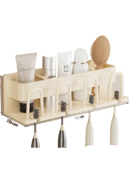 Diş Bardağı ve Diş Fırçası Delgeçsiz Raf (Yurt Dışından)