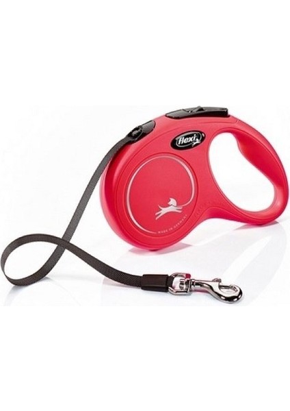 New Classic Şerit Tasma L 5 m Otomatik Uzatma Şeritli Köpek Gezdirme Tasması