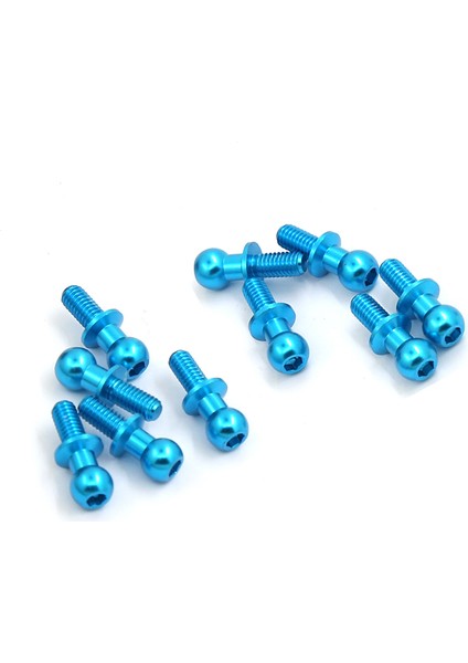 10 Adet M3 Metal Altıgen Başlı Vidalar Tamiya TT01 TT02 Sakura D5 1/10 Rc Drift Araba Yedek Parçaları Evrensel, Siyah (Yurt Dışından)
