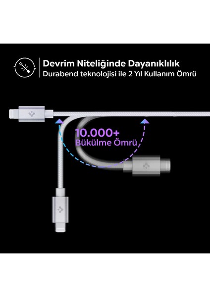 ArcWire USB-C to Lightning (2 Metre) Hızlı Şarj/Data Kablosu MFI Lisanslı DuraBend PB2200 White - ACA04467 fiyatları