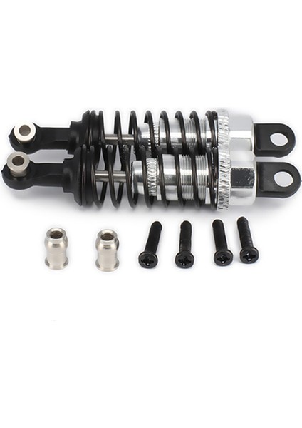 Adet Yağ Ayarlanabilir 65MM Amortisör Damperi Rc Araba Için 1/18 Wltoys A959 A969 A979 K929 Hpi Hsp Traxxas Losi Tamiya, Gümüş (Yurt Dışından)