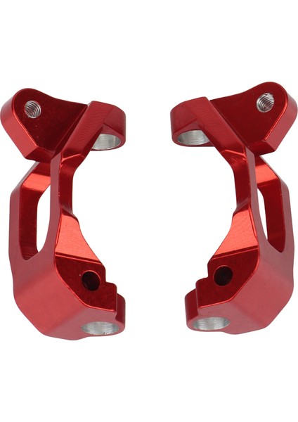 2 Adet Metal Ön C-Hub Teker Bloğu Eksenel Yeti Jr. AX90052 AXI90069 1/18 Rc Araba Yükseltme Parçaları, Kırmızı (Yurt Dışından)