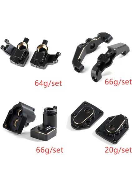 Ağır Hizmet Tipi Pirinç Portal Direksiyon Mafsalı Muhafazası Karşı Ağırlık Eksenel UTB18 Capra 1/18 Rc Paletli Araba Parçaları, D (Yurt Dışından) modelleri