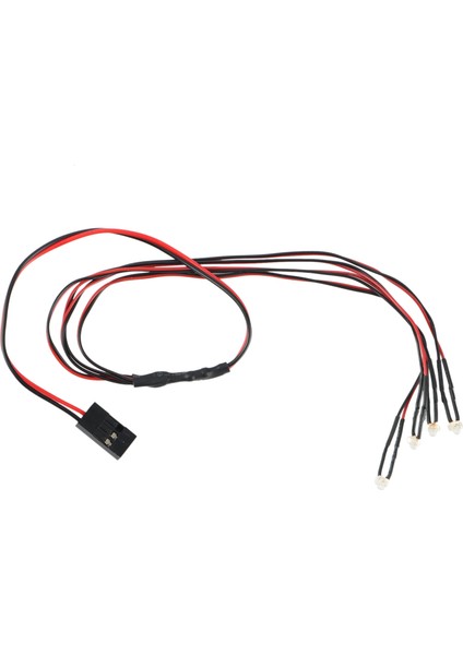 4 LED Işıklar Farlar 1/24 Rc Paletli Araba Eksenel SCX24 90081 AXI00001 AXI00002 Yükseltme Parçaları (Yurt Dışından)