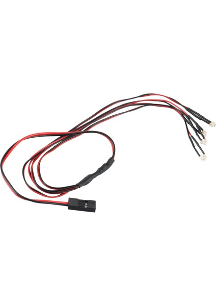 4 LED Işıklar Farlar 1/24 Rc Paletli Araba Eksenel SCX24 90081 AXI00001 AXI00002 Yükseltme Parçaları (Yurt Dışından)