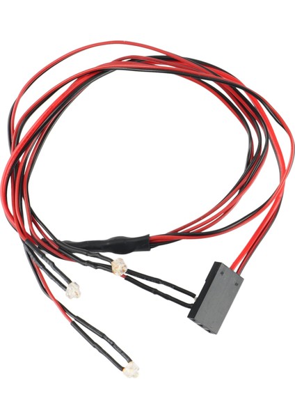 4 LED Işıklar Farlar 1/24 Rc Paletli Araba Eksenel SCX24 90081 AXI00001 AXI00002 Yükseltme Parçaları (Yurt Dışından)