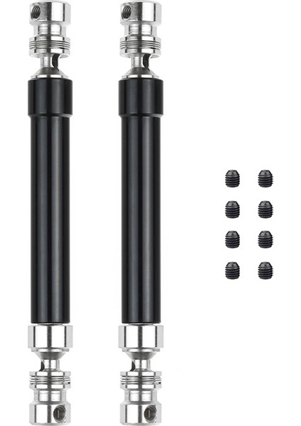 2 Adet Metal Cvd Tahrik Mili 110-160MM 1/10 Rc Kaya Paleti Eksenel SCX10 90046 Traxxas Trx4, Siyah (Yurt Dışından)