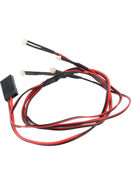 4 LED Işıklar Farlar 1/24 Rc Paletli Araba Eksenel SCX24 90081 AXI00001 AXI00002 Yükseltme Parçaları (Yurt Dışından)
