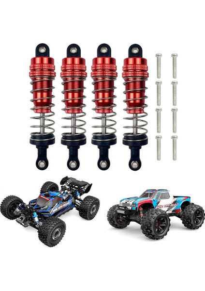 4 Adet Metal Ön ve Arka Yağ Amortisör Damperi Mjx H16 16207 16208 16209 16210 1/16 Rc Araba Yükseltme Parçaları, 1 (Yurt Dışından)
