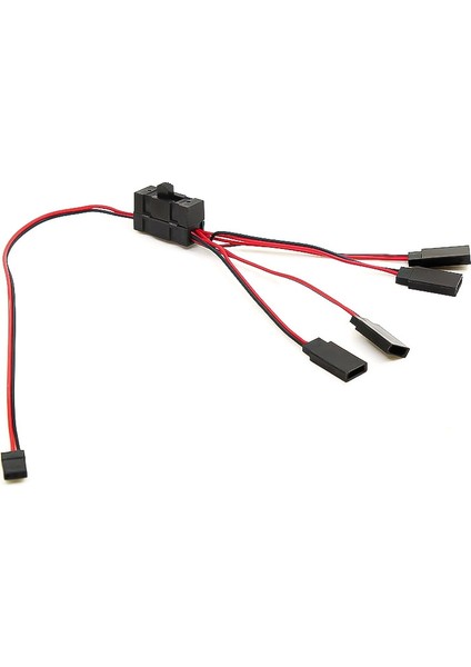 1 Adet Rc Servo Uzatma 1 Ila 4 Y Tel Kablo LED Işık Kontrolü Güç Anahtarı Jr Futaba Rc Modeli (Yurt Dışından)