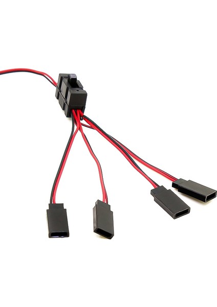 1 Adet Rc Servo Uzatma 1 Ila 4 Y Tel Kablo LED Işık Kontrolü Güç Anahtarı Jr Futaba Rc Modeli (Yurt Dışından)