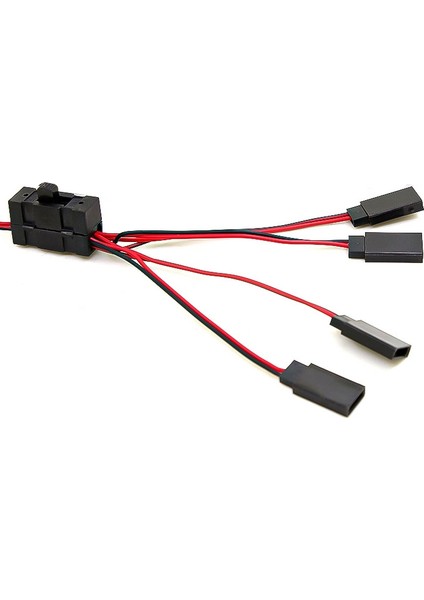 1 Adet Rc Servo Uzatma 1 Ila 4 Y Tel Kablo LED Işık Kontrolü Güç Anahtarı Jr Futaba Rc Modeli (Yurt Dışından)