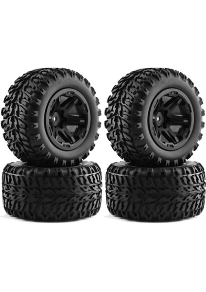 4 Adet 105MM 1.9 Jant Lastik Seti 1/10 Rc Paletli Araba Traxxas Trx4 RC4WD D90 Eksenel SCX10 Iı Iıı,b,siyah (Yurt Dışından)