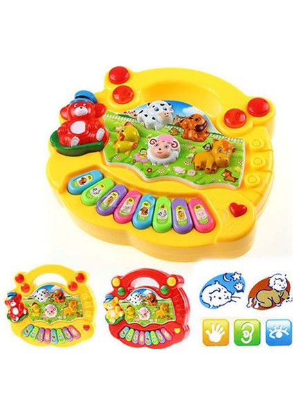 Erken Eğitim 1 Yaşındakiler Bebek Oyuncak Hayvan Çiftliği Piyano Müzik Gelişim Oyuncakları Çocuklar ve Çocuklar Için Bebek Müzik Aleti Erkek ve Kız Çocukları (Sarı) (Yurt Dışından) indirimleri