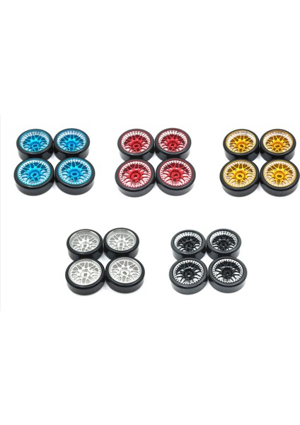 27MM Sert Plastik Sürüklenme Lastikleri Lastik Metal Jant Wltoys 284131 K969 K979 K989 Kyosho Mini-Z 1/28 Rc Araba Parçaları,1 (Yurt Dışından) modelleri