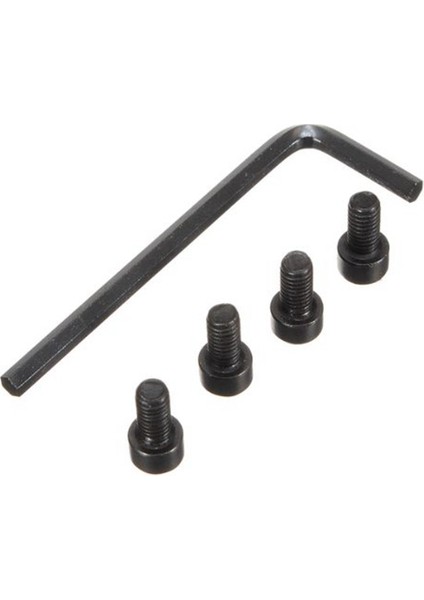 14CM Dürbün Montajı Picatinny / Weaver Rail Ray Dürbünü Montajı 13 Yuva Siyah (Yurt Dışından)