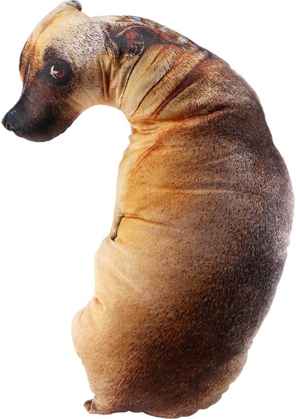 3D Sevimli Viraj Köpek Baskılı Atmak Yastık Gerçekçi Hayvan Komik Köpek Kafası Cosplay Çocuk Favori Oyuncak Yastık Ev Için (Yurt Dışından) modelleri