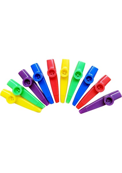 Hediye, Ödül ve Parti Hediyeleri Için Kazoo Flüt Diyaframlı Plastik Kazoos Müzik Aletleri 5 Renk (10 Adet) (Yurt Dışından)