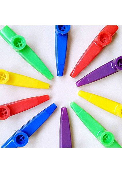 Hediye, Ödül ve Parti Hediyeleri Için Kazoo Flüt Diyaframlı Plastik Kazoos Müzik Aletleri 5 Renk (10 Adet) (Yurt Dışından)