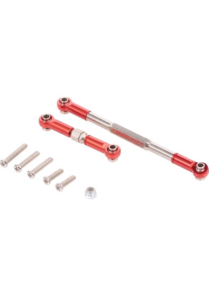 Rc Direksiyon Çubuğu Cnc Işleme Alüminyum Alaşımlı Direksiyon Bağlantı Çubuğu Seti Wpl 1608T Rc Kamyon Rc Direksiyon Bağlantı Seti, Kırmızı (Yurt Dışından)
