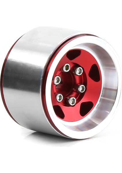 4 Adet 1.0 Inç Alüminyum Alaşımlı Beadlock Tekerlek Göbeği Jantları Rc Paletli Araba Eksenel SCX24 1/18 TRX4M Tekerlekler Parçaları, Kırmızı (Yurt Dışından)