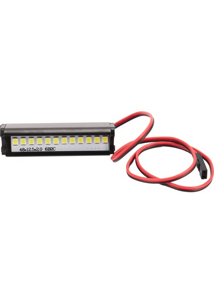 1 Adet Rc 12 LED Işık Çubuğu Metal Tavan Lambası Traxxas SCX10 Km2 CC01 RC4WD D90 90046 90047 Rc Tarayıcılar, 50MM/1.97 Inç (Yurt Dışından)