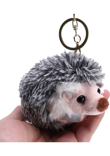 Sevimli Kirpi Peluş Anahtarlık Cep Telefon Ahizesi Anahtarlık Kirpi Ponpon Yüzük Kolye Peluş Oyuncak Gri Anime Kürk Hediyeler (Yurt Dışından) indirimleri
