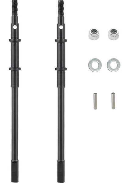 2 Adet Çelik Metal Arka Aks Tahrik Mili Cvd Eksenel SCX10 Iı 90046 1/10 Rc Paletli Araba AR44 Aks Yükseltme Parçaları (Yurt Dışından)