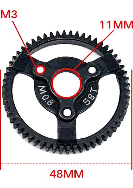 Çelik Metal Dişli 32 P(M0.8) 58 T Motor Pinyon Dişlileri 1/10 Traxxas Summit, Revo, E-Revo, Slash Rc Buggy Kamyon Yükseltme Parçaları (Yurt Dışından)