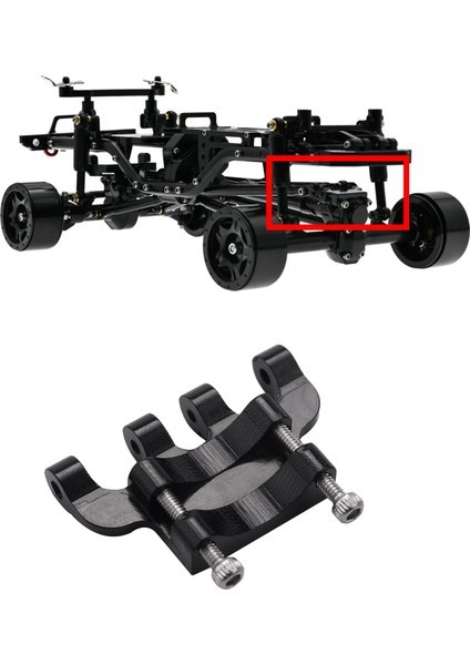 Metal Arka Aks Kafes Üst Bağlantı Sabitleme Kaidesi Eksenel SCX24 90081 C10 1/24 Rc Paletli Araba Yükseltme Parçaları Aksesuarları, 3 (Yurt Dışından) modelleri