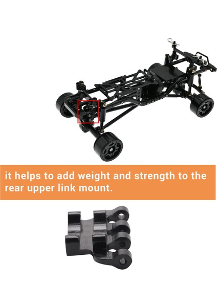 Metal Arka Aks Kafes Üst Bağlantı Sabitleme Kaidesi Eksenel SCX24 90081 C10 1/24 Rc Paletli Araba Yükseltme Parçaları Aksesuarları, 3 (Yurt Dışından) indirimleri