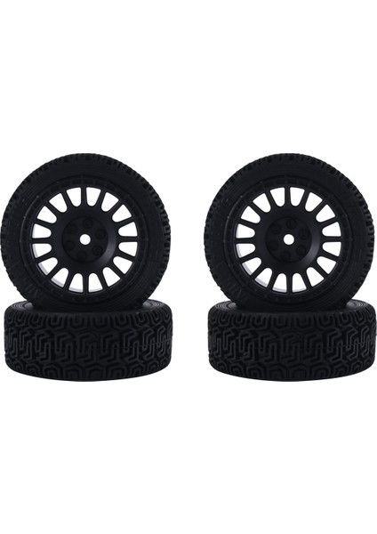 68MM 1/10 Rc Araba Yarışı Lastikleri Yol Touring Drift Araba Lastiği Tekerlekler Tamiya TT01 TT02 TT02B XV01 TA06 Ptg-2, Siyah (Yurt Dışından)