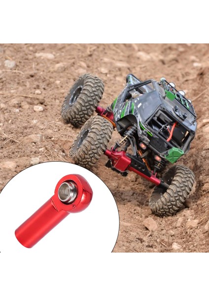 10 Adet M3 Küresel Mafsal Bağlantı Çubuğu Çubuk Contaları Bilyalı Kafa Rot Ucu 1/10 Rc Kamyon Araba Kamyon Buggy Kırmızı (Yurt Dışından) modelleri
