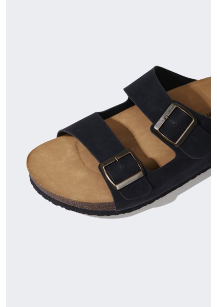 Erkek Düz Taban Çift Bantlı Suni Deri Terlik C3754AX25HS indirimleri