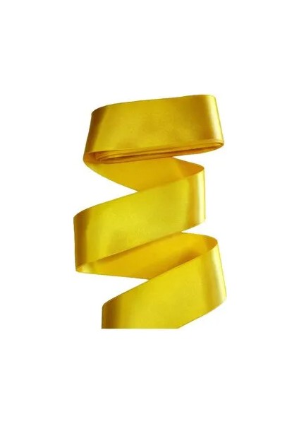 Sarı 6 Cm Saten Kurdela 10 Metre 3 Adet