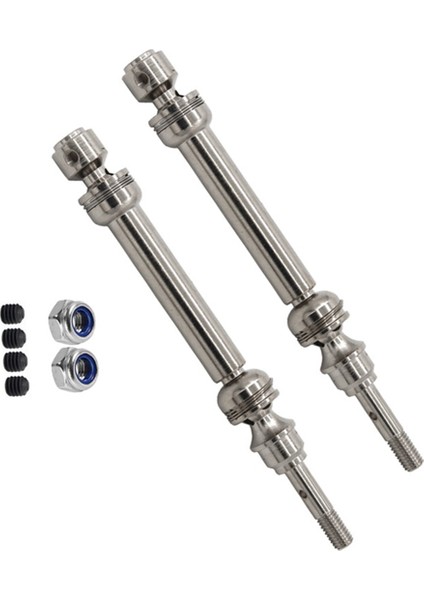 Traxxas 1/10 Slash 4x4 Huanqi 727 Dağ Sıçan Metal Ön ve Arkadan Çekişli Motosiklet Mili Spline Cvd, Gümüş (Yurt Dışından) indirimleri