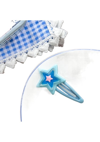 Dopamin Şeker Rengi Yıldız Saç Klipsi (Yurt Dışından)