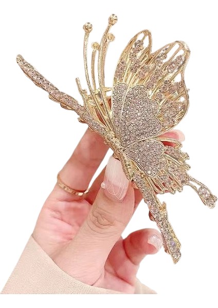 Rhinestone Saçak Plakası Köpekbalığı Klipsi Saç Aksesuarları (Yurt Dışından)