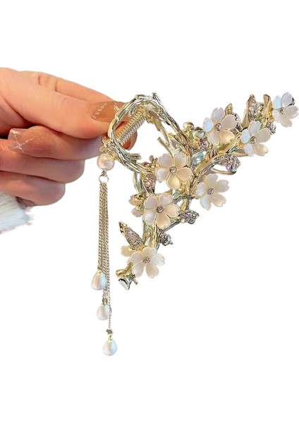 Rhinestone Saçak Plakası Köpekbalığı Klipsi Saç Aksesuarları (Yurt Dışından)