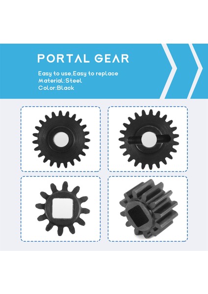 Adet AR45 F9 Portal Aks Portal Dişli Seti 23 T/12 T Eksenel SCX10 Iıı Capra 1/10 Rc Paletli Araba Yükseltme Parçaları Aksesuarları (Yurt Dışından)