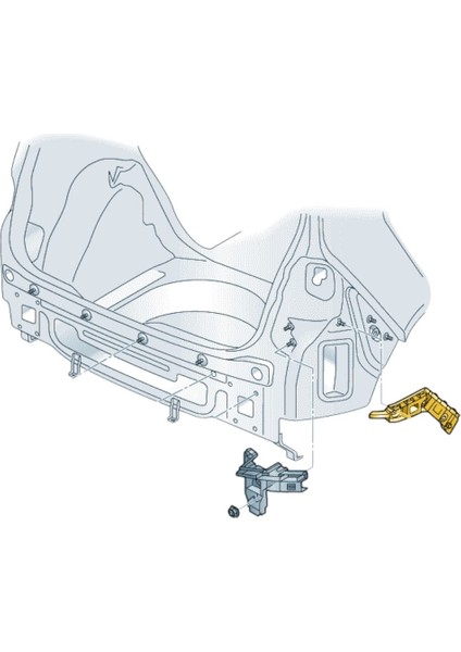 Vw Golf 7.5 2017-2020 Arka Tampon Sağ Bağlantı Braketi 5G6807394 fiyatları