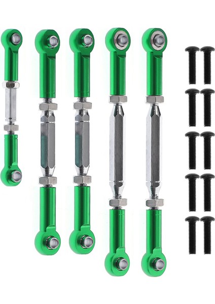 5 Adet Metal Bağlantı Çubuğu Servo Çubuk Vrx Yarışı Için RH1043 RH1045 RH1043SC RH1045SC RH817 RH818 Rc Araba Yükseltme Parçaları, Yeşil (Yurt Dışından)