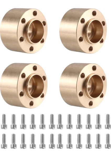 4 Adet Pirinç 12MM Tekerlek Altıgen Hub Genişletme Adaptörü 1.9 2.2 Jant 1/10 Rc Paletli Eksenel SCX10 Traxxas TRX4,12MM (Yurt Dışından)