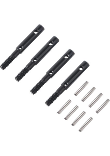 4 Adet Sert Çelik Ön Arka Portal Saplama Aks Tahrik Dişli Mili Eksenel Capra Currie F9 Aks SCX10 Iıı AR45 Aks (Yurt Dışından)