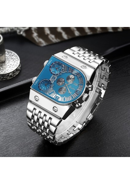 Oulm 9315 Erkek Saat Ste Kayış Kuvars Saat 9315 Gümüş Gümüş Gümüş (Yurt Dışından) modelleri