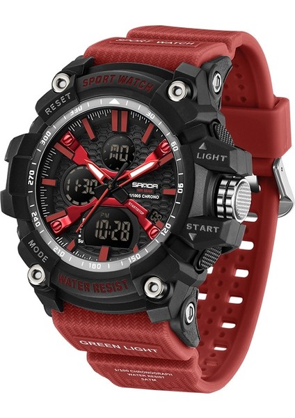 Erkekler Ectronic Watch Açık Hava Spor Saati Kırmızı Kırmızı (Yurt Dışından)